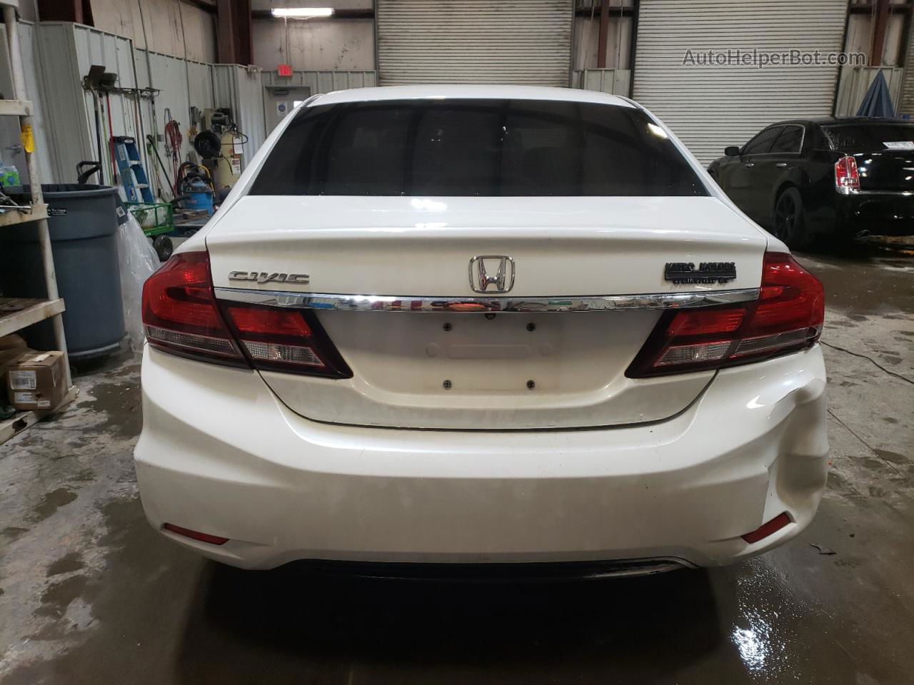 2013 Honda Civic Exl White vin: 19XFB2F94DE055084