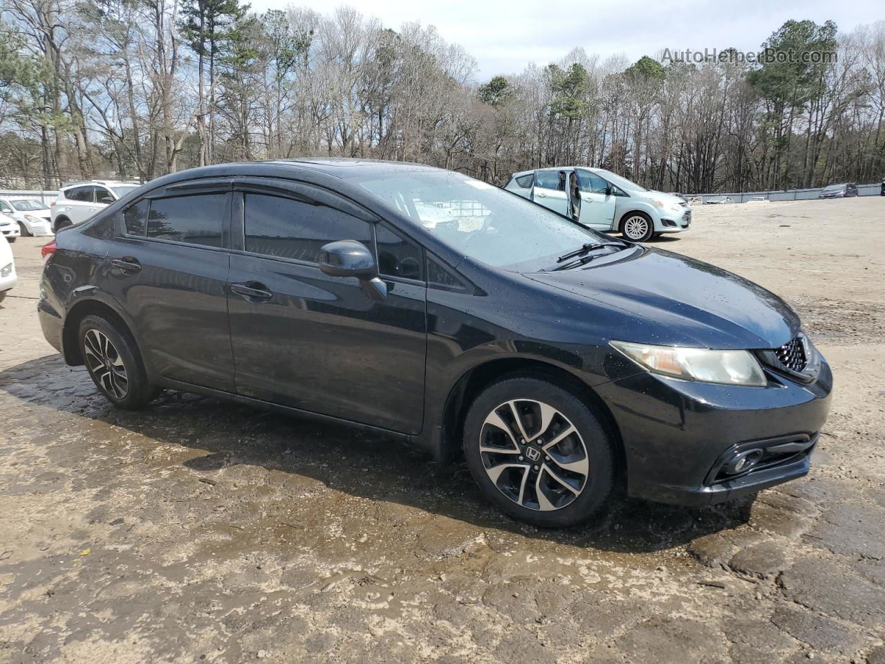 2013 Honda Civic Exl Black vin: 19XFB2F94DE209437