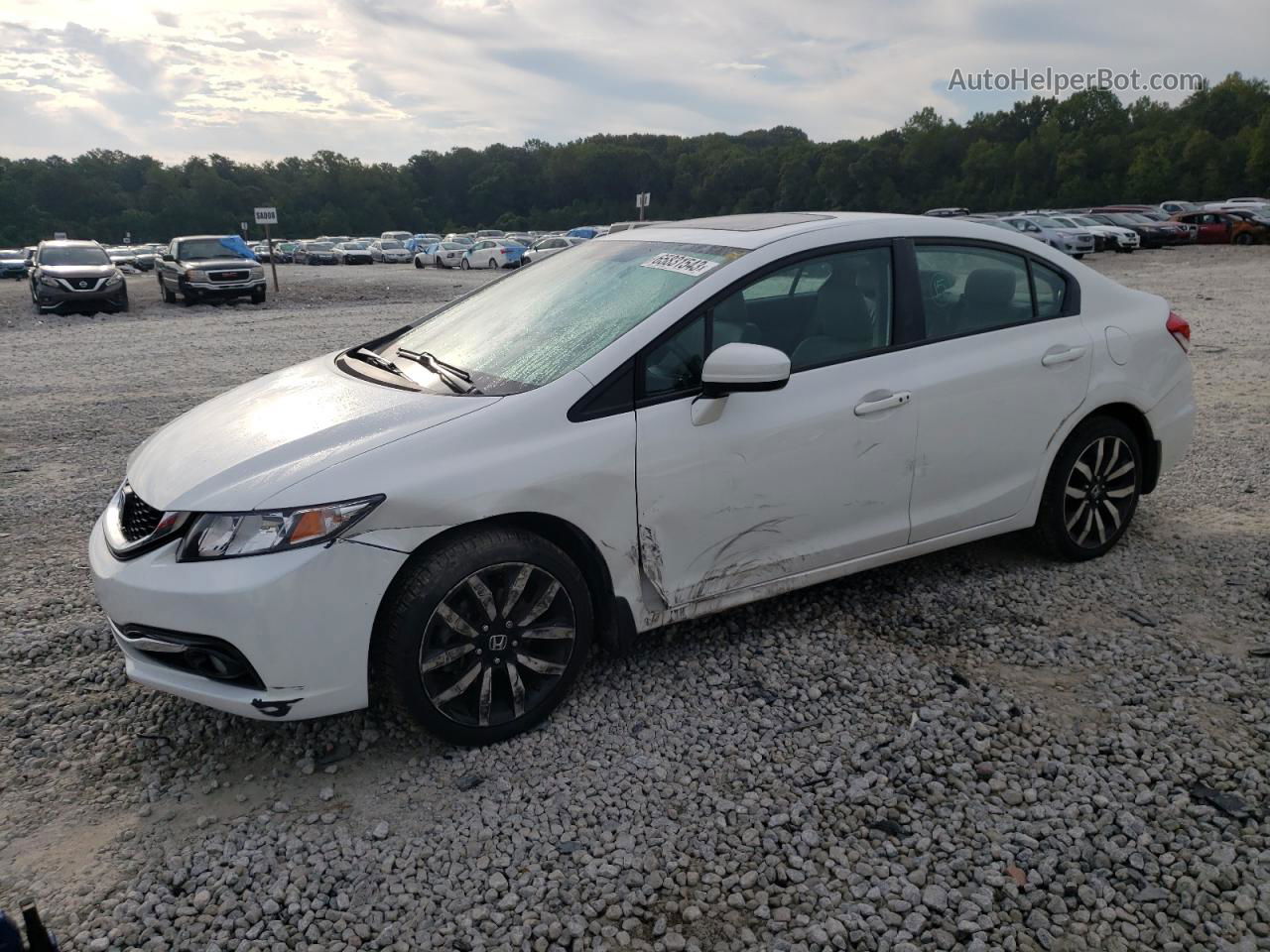 2015 Honda Civic Exl Белый vin: 19XFB2F94FE044511