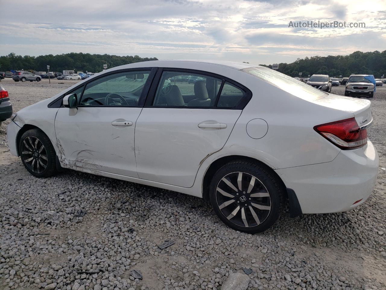 2015 Honda Civic Exl White vin: 19XFB2F94FE044511