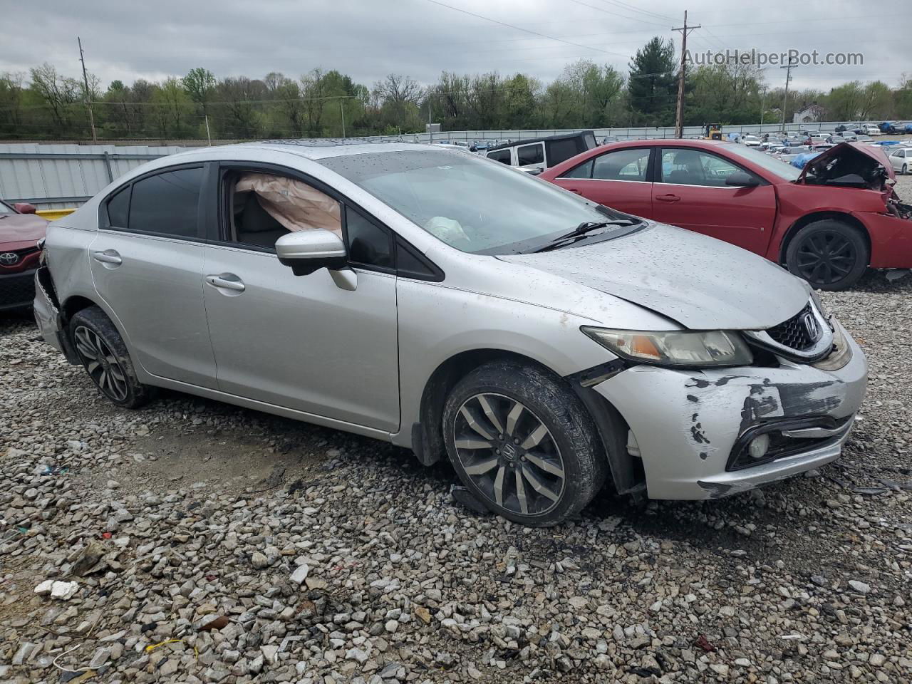 2015 Honda Civic Exl Silver vin: 19XFB2F94FE058313