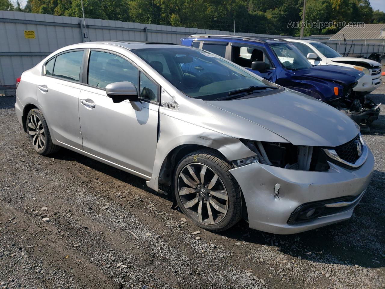 2015 Honda Civic Exl Серебряный vin: 19XFB2F94FE212793