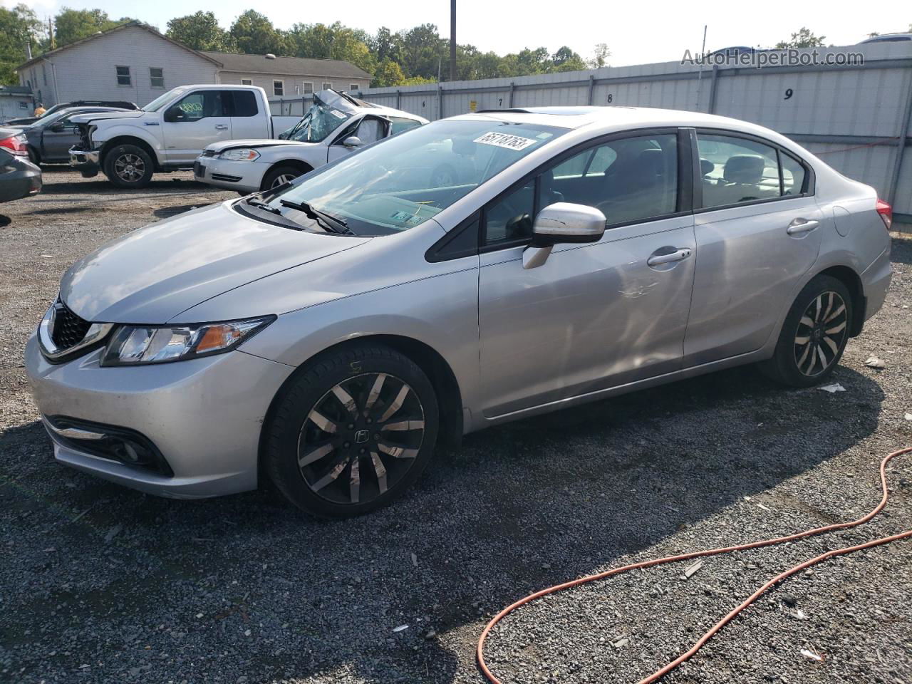 2015 Honda Civic Exl Silver vin: 19XFB2F94FE212793