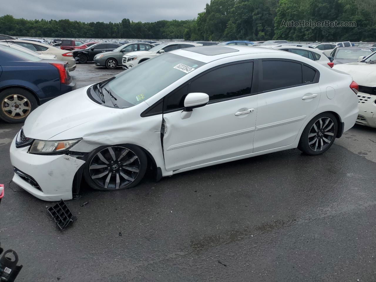 2015 Honda Civic Exl Белый vin: 19XFB2F94FE218299