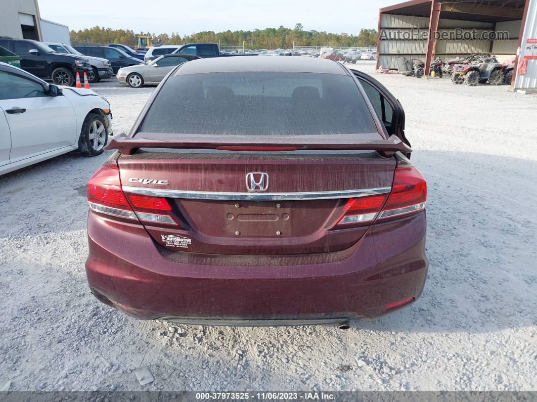 2015 Honda Civic Ex-l Maroon vin: 19XFB2F94FE231201