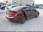 2015 Honda Civic Ex-l Темно-бордовый vin: 19XFB2F94FE231201