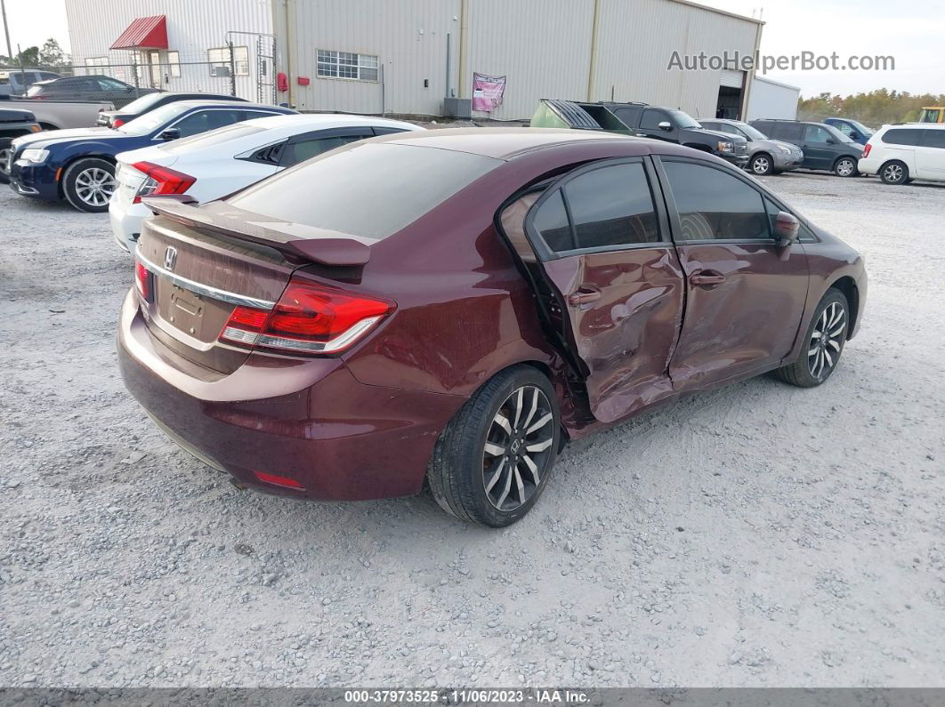 2015 Honda Civic Ex-l Maroon vin: 19XFB2F94FE231201