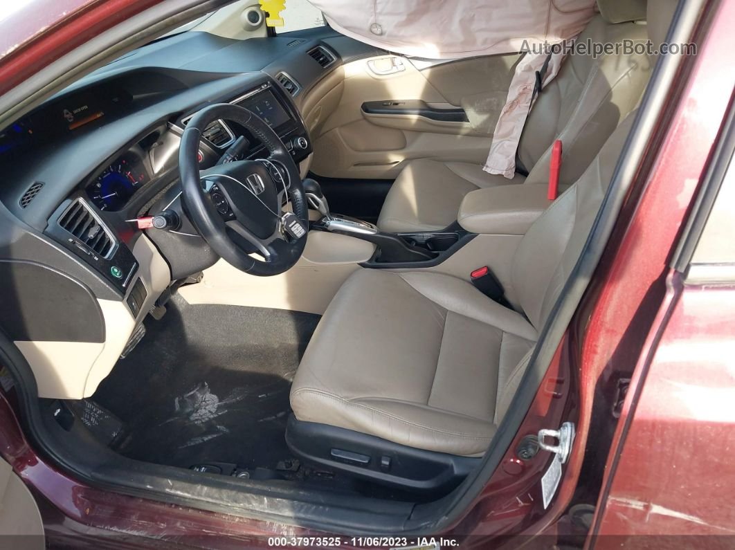 2015 Honda Civic Ex-l Темно-бордовый vin: 19XFB2F94FE231201