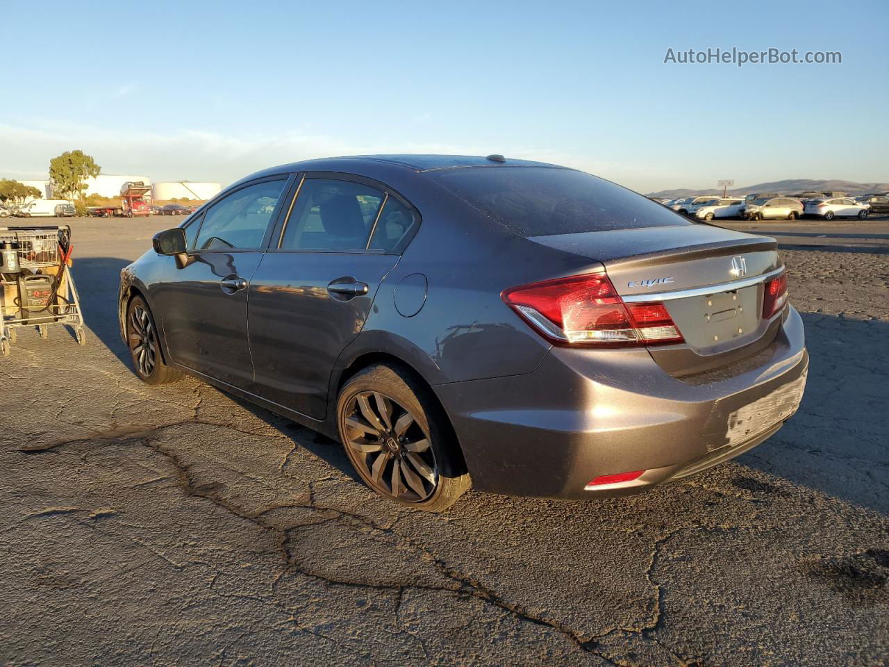 2015 Honda Civic Exl Gray vin: 19XFB2F94FE243011