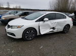 2013 Honda Civic Exl White vin: 19XFB2F95DE017055