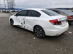 2013 Honda Civic Exl White vin: 19XFB2F95DE017055