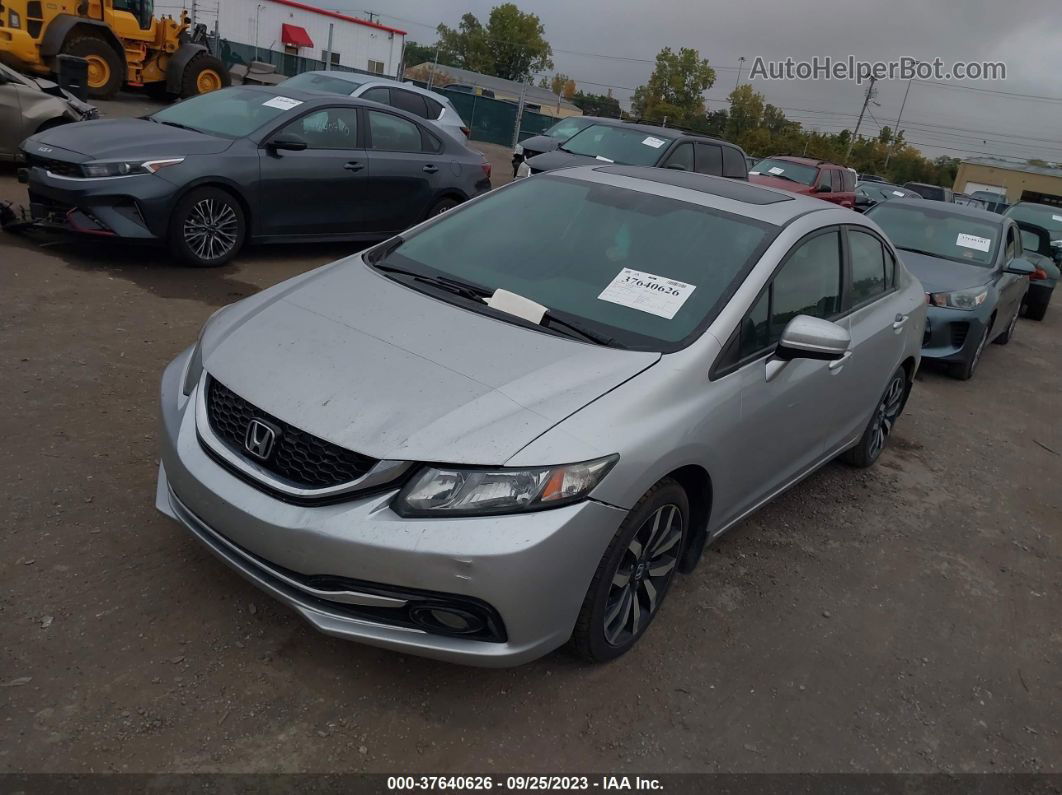 2014 Honda Civic Sedan Ex-l Silver vin: 19XFB2F95EE052714