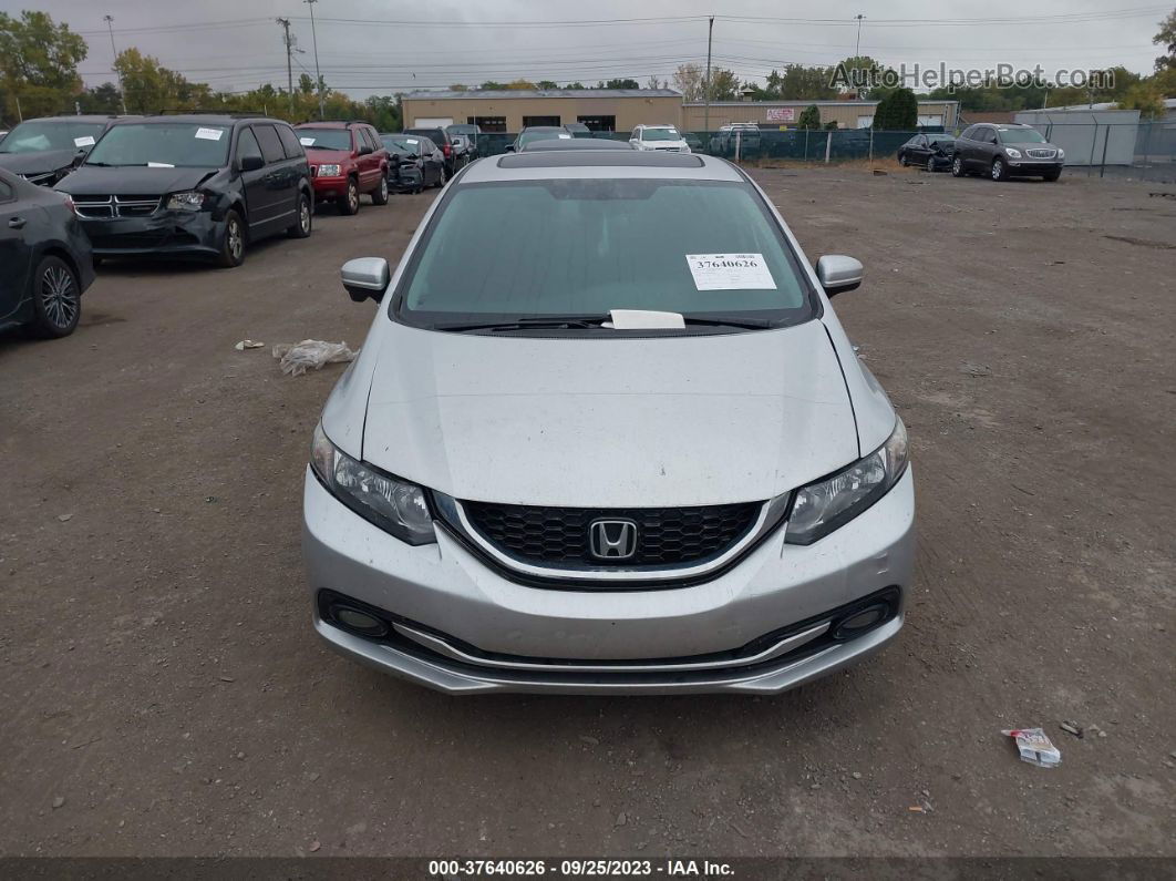 2014 Honda Civic Sedan Ex-l Silver vin: 19XFB2F95EE052714