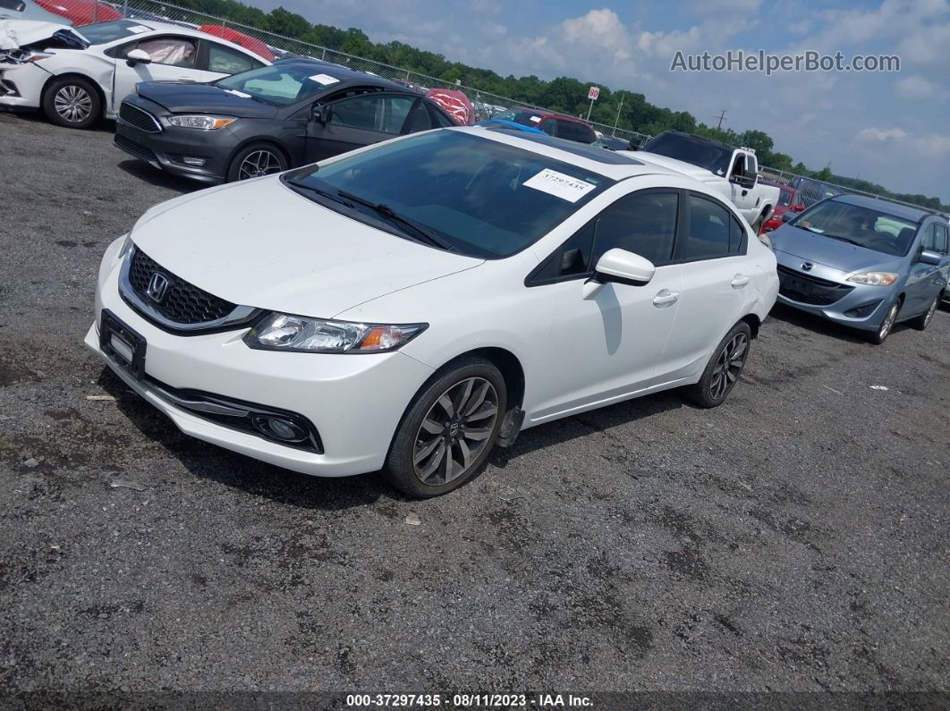 2014 Honda Civic Sedan Ex-l White vin: 19XFB2F95EE274167