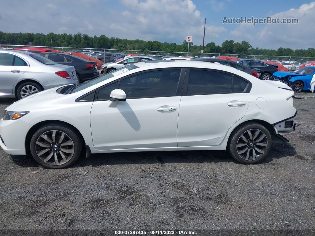 2014 Honda Civic Sedan Ex-l White vin: 19XFB2F95EE274167