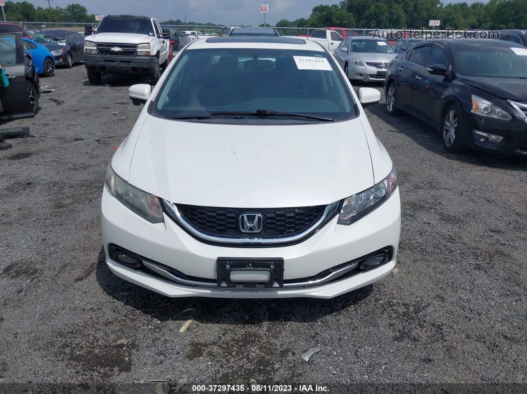 2014 Honda Civic Sedan Ex-l White vin: 19XFB2F95EE274167