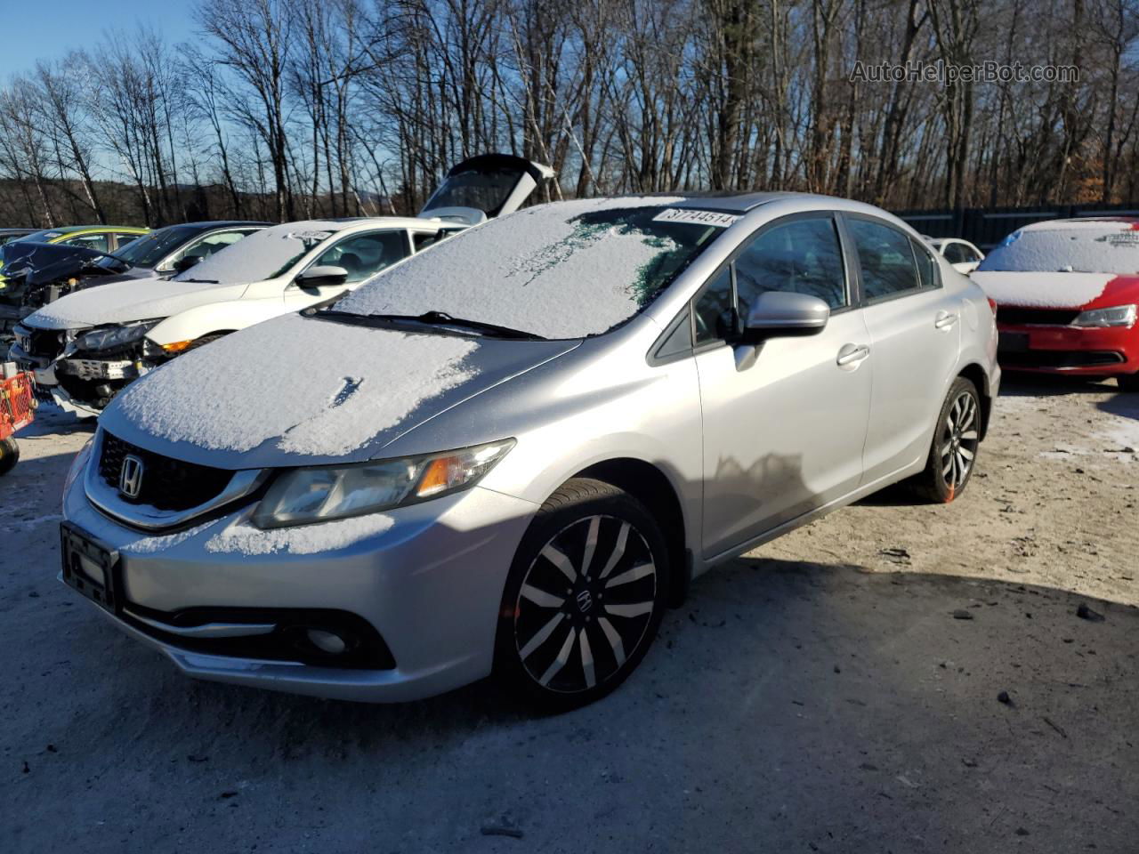 2015 Honda Civic Exl Gray vin: 19XFB2F95FE241610