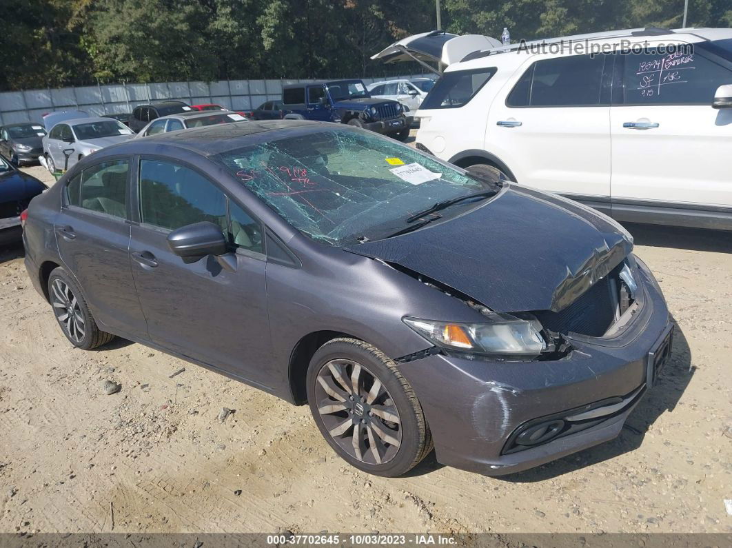 2015 Honda Civic Ex-l Gray vin: 19XFB2F95FE244149