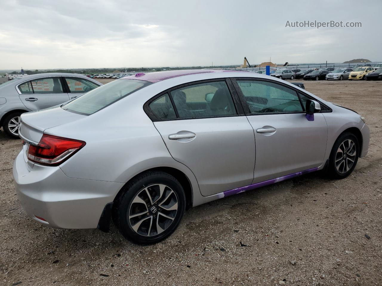 2013 Honda Civic Exl Silver vin: 19XFB2F96DE027514