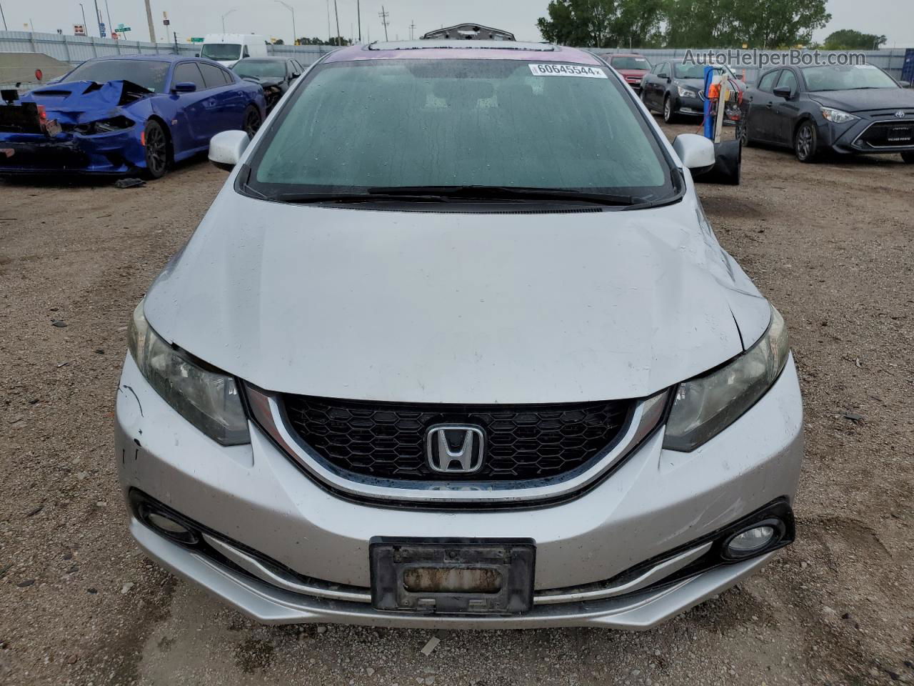 2013 Honda Civic Exl Silver vin: 19XFB2F96DE027514