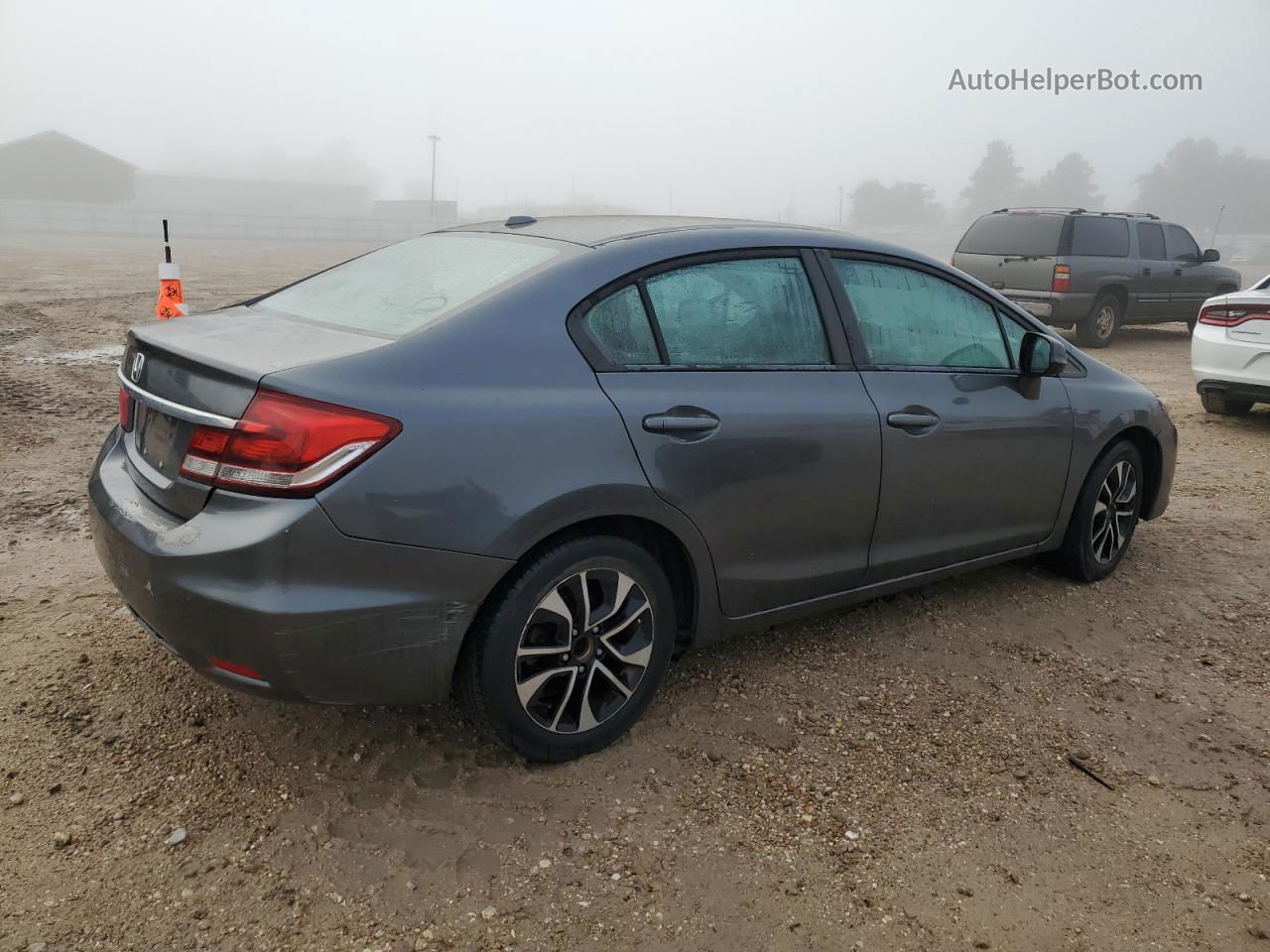 2013 Honda Civic Exl Gray vin: 19XFB2F96DE048220