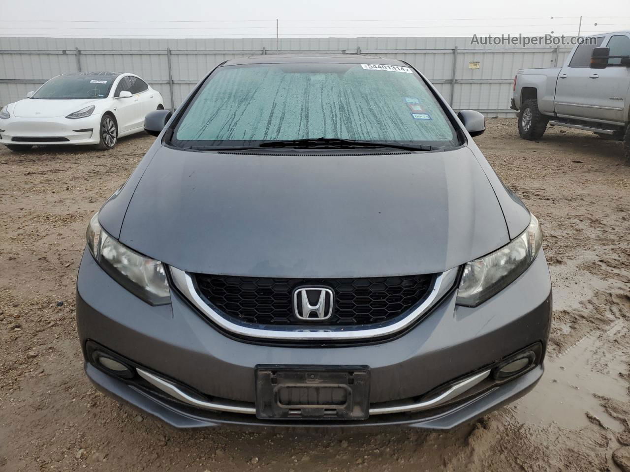 2013 Honda Civic Exl Серый vin: 19XFB2F96DE048220