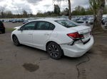 2013 Honda Civic Exl White vin: 19XFB2F96DE263256