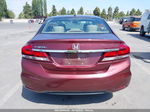 2014 Honda Civic Sedan Ex-l Burgundy vin: 19XFB2F96EE245518