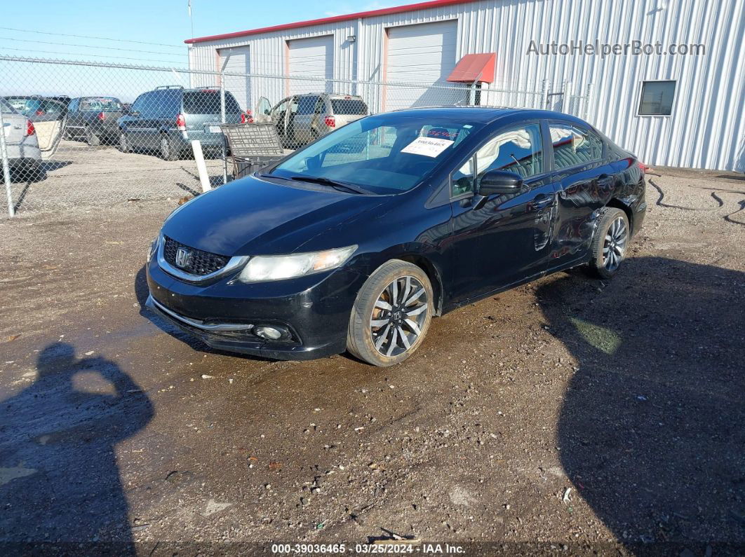 2015 Honda Civic Ex-l Black vin: 19XFB2F96FE047944