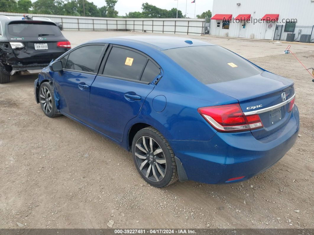 2015 Honda Civic Ex-l Blue vin: 19XFB2F96FE064310