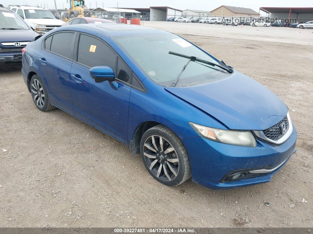 2015 Honda Civic Ex-l Blue vin: 19XFB2F96FE064310