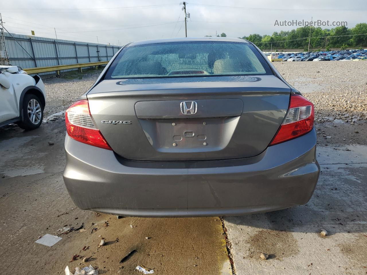 2012 Honda Civic Exl Gray vin: 19XFB2F97CE093911