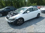 2013 Honda Civic Ex-l White vin: 19XFB2F97DE225163