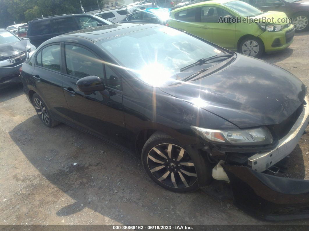 2014 Honda Civic Sedan Ex-l Black vin: 19XFB2F97EE043741