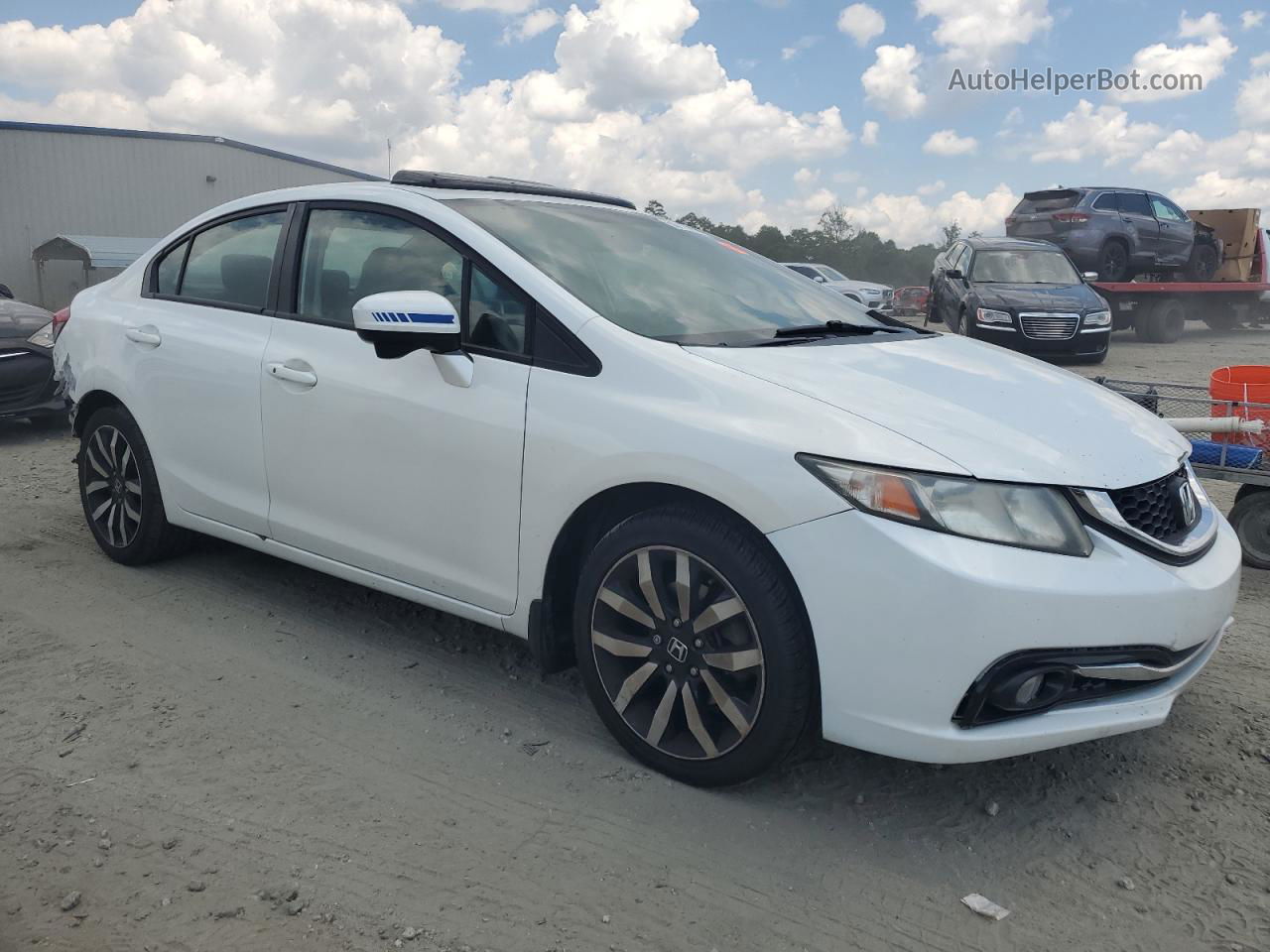 2015 Honda Civic Exl Белый vin: 19XFB2F97FE045264