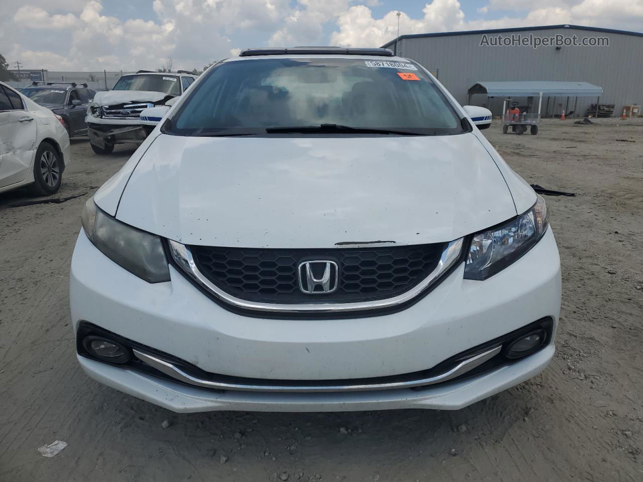 2015 Honda Civic Exl Белый vin: 19XFB2F97FE045264