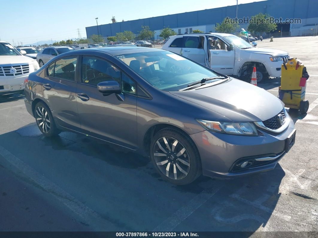 2015 Honda Civic Ex-l Серый vin: 19XFB2F97FE255671