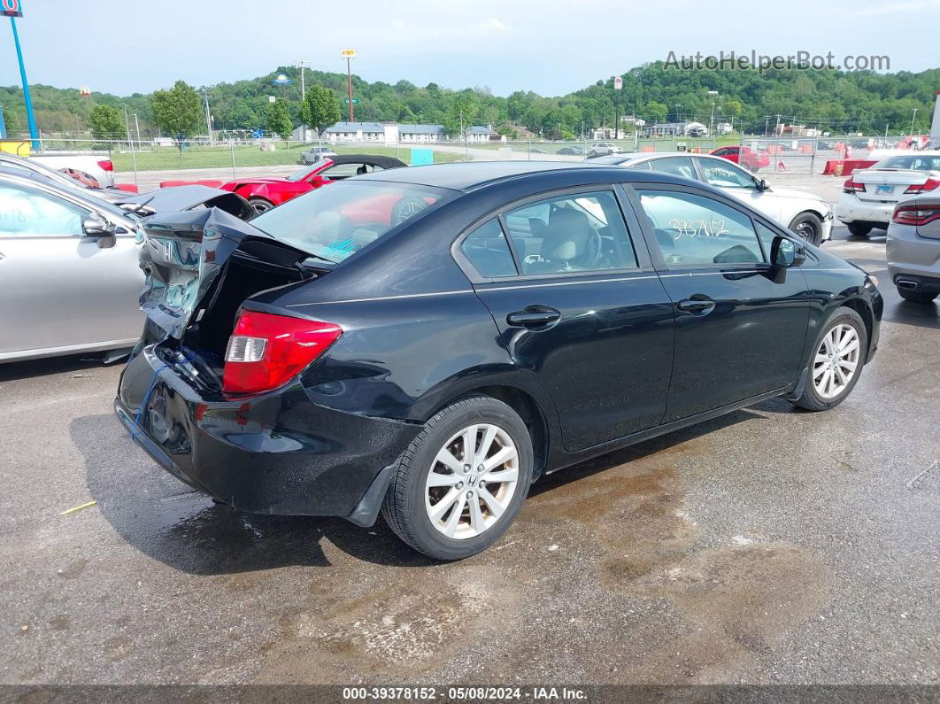 2012 Honda Civic Ex-l Black vin: 19XFB2F98CE004637