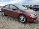 2012 Honda Civic Exl Burgundy vin: 19XFB2F98CE320023