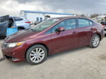 2012 Honda Civic Exl Burgundy vin: 19XFB2F98CE320023