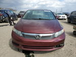 2012 Honda Civic Exl Бордовый vin: 19XFB2F98CE320023