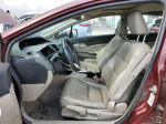 2012 Honda Civic Exl Burgundy vin: 19XFB2F98CE320023