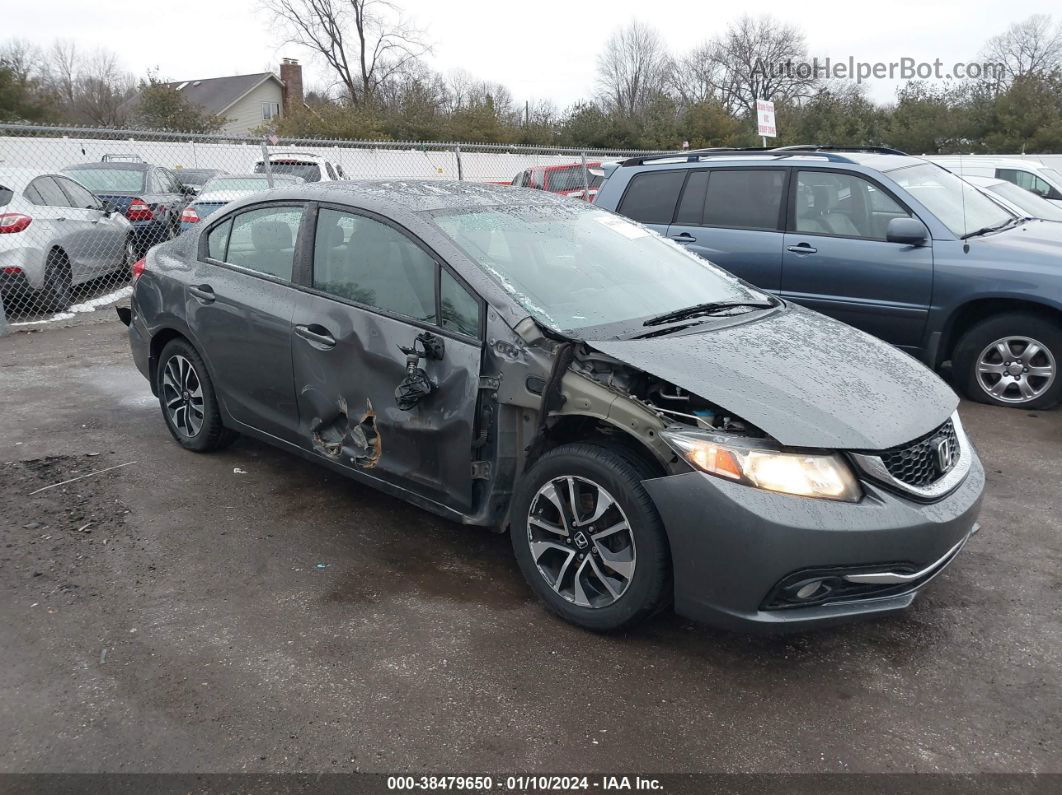 2013 Honda Civic Ex-l Gray vin: 19XFB2F98DE067917