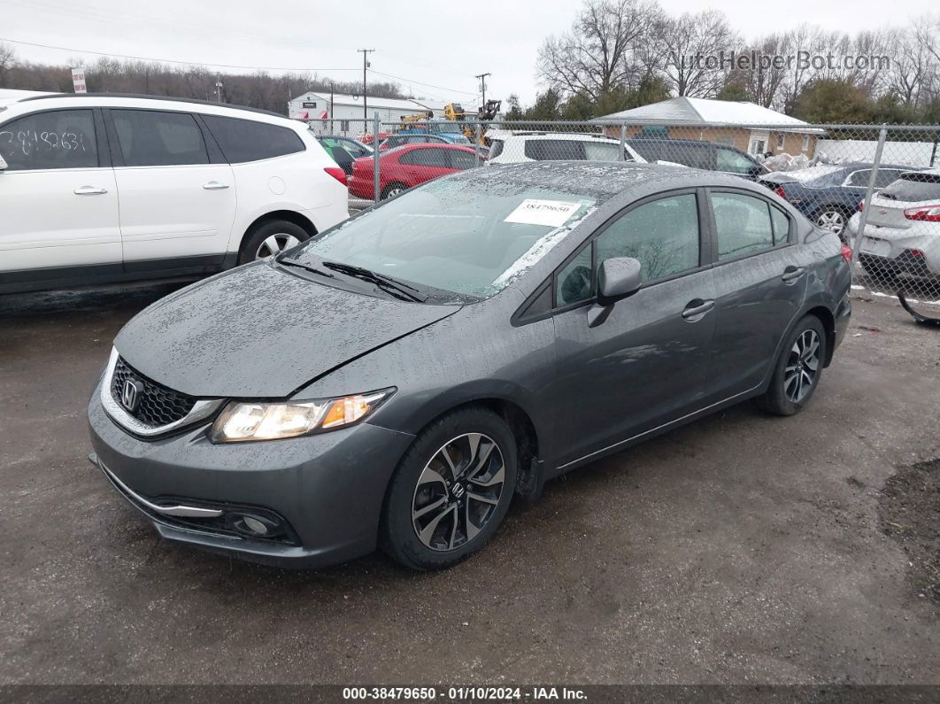 2013 Honda Civic Ex-l Gray vin: 19XFB2F98DE067917