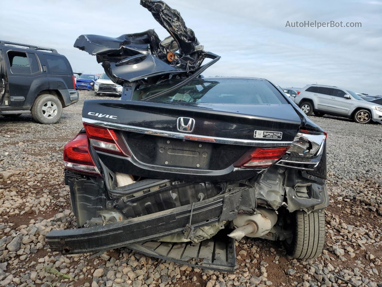 2014 Honda Civic Exl Black vin: 19XFB2F99EE075204