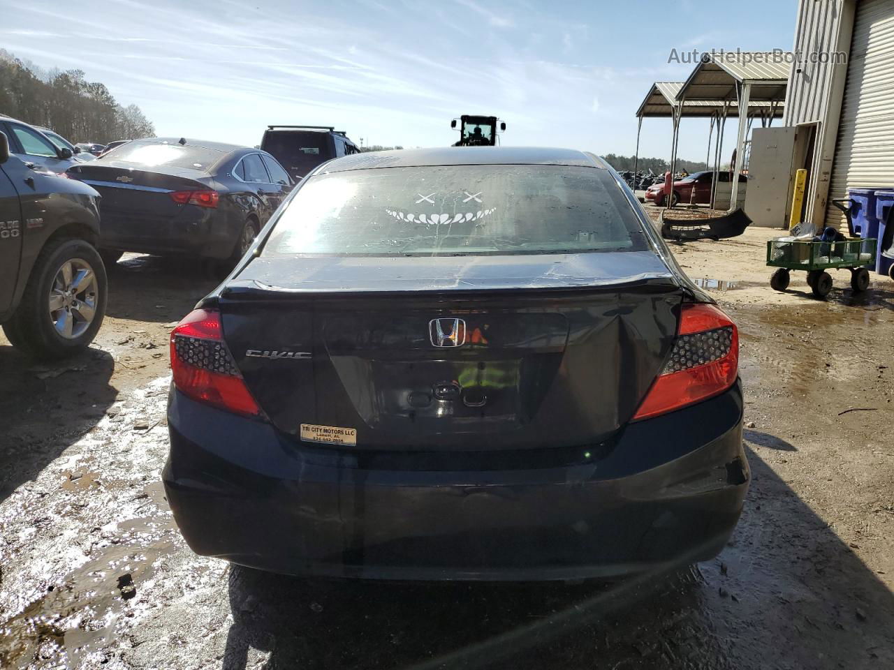 2012 Honda Civic Exl Black vin: 19XFB2F9XCE000072