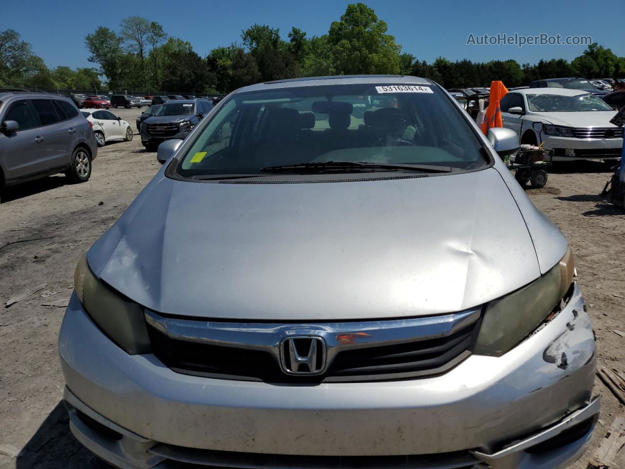 2012 Honda Civic Exl Silver vin: 19XFB2F9XCE000489