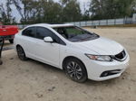 2013 Honda Civic Exl White vin: 19XFB2F9XDE047636