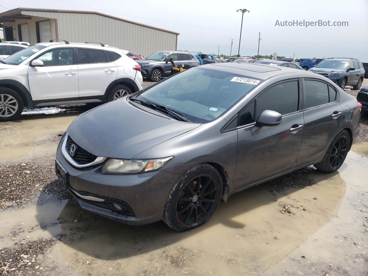 2013 Honda Civic Exl Charcoal vin: 19XFB2F9XDE056479