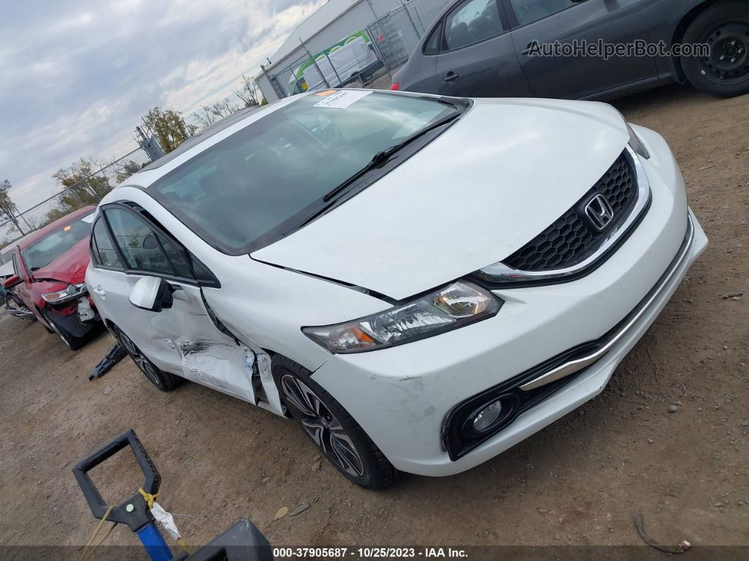 2014 Honda Civic Sedan Ex-l White vin: 19XFB2F9XEE031549